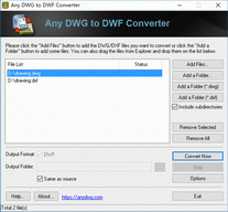 DWG to DWF Converter 2009