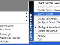 Control Screen Saver