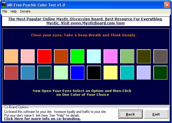 MB Psychic Color Test