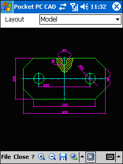 Pocket PC CAD Viewer: DWG, DXF, PLT