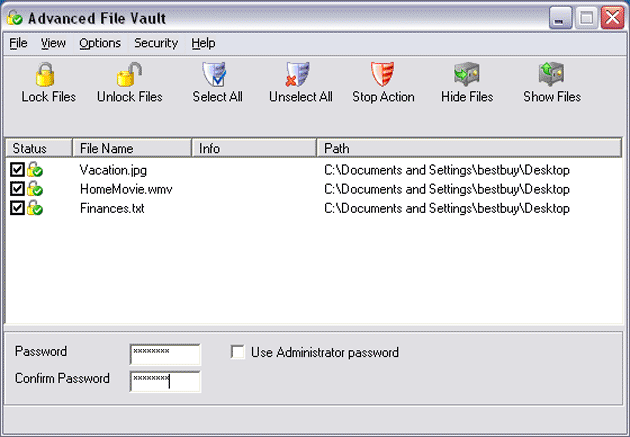 Advanced File Vault