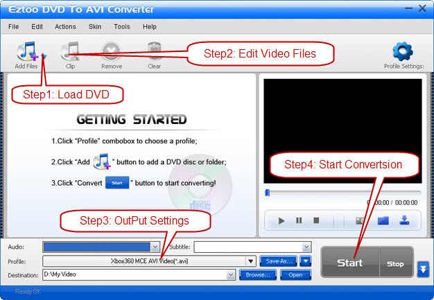 Eztoo DVD To AVI Converter