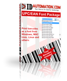 IDAutomation UPC EAN Barcode Fonts