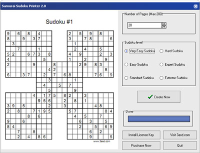 Printable Samurai Sudoku