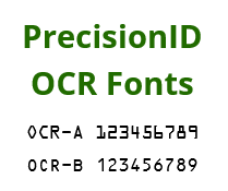 OCR-A and OCR-B Fonts by PrecisionID