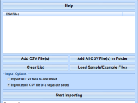 Excel Import Multiple CSV Files Software