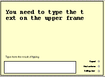 Speed typing game