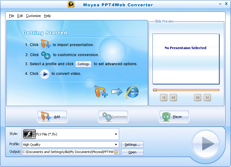 Moyea PPT4Web Converter