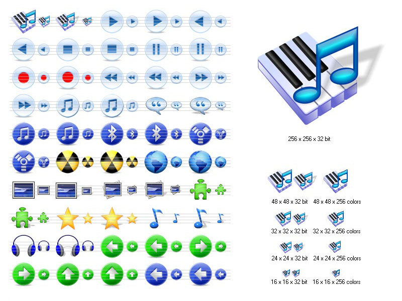 Multimedia Icons for Vista