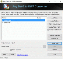 Any DWG to DWF Converter 2009.1