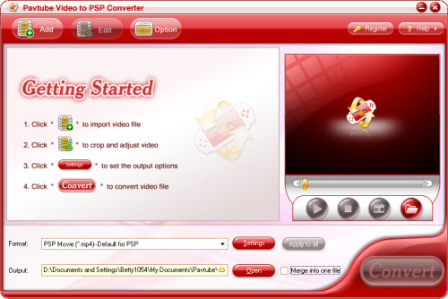 Pavtube Video to PSP Converter