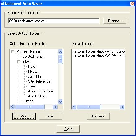 Attachment Auto Saver for Outlook