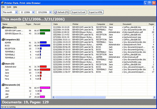 Print365. Print monitoring software