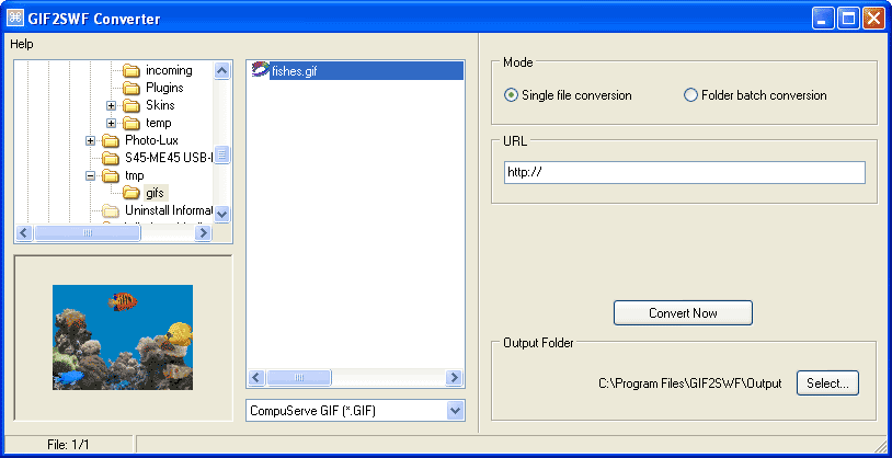 ! GIF2SWF Converter