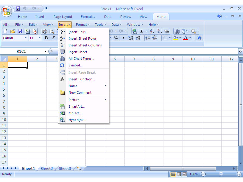 Classic Menu for Excel 2007