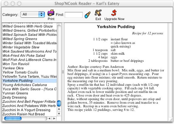 Shop'NCook Cookbook Reader