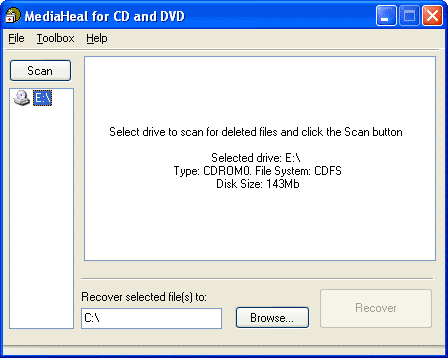 MediaHeal for CD and DVD