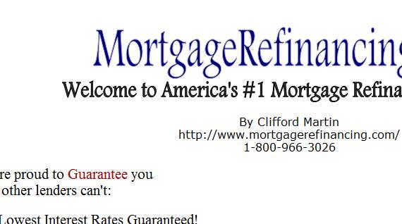 Refinance Your Mortgage