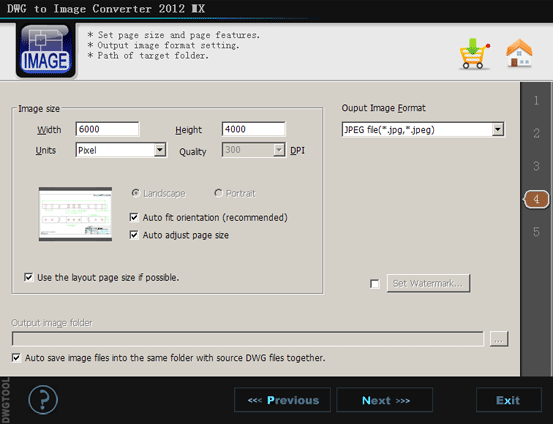 DWG to IMAGE Converter MX