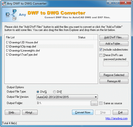 DWF DWG Converter