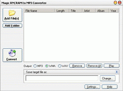 Magic RM RAM to MP3 Converter