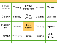 Thanksgiving Bingo