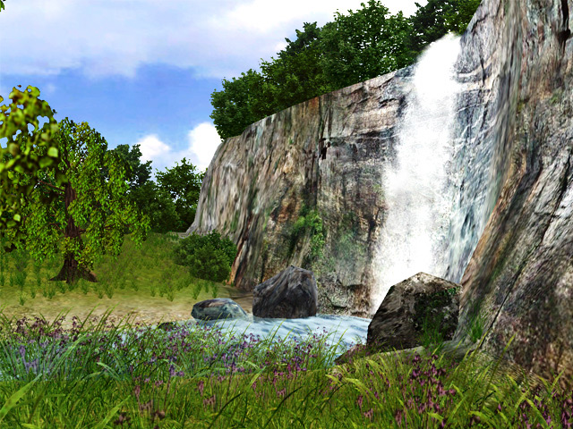 3D Waterfall Screensaver