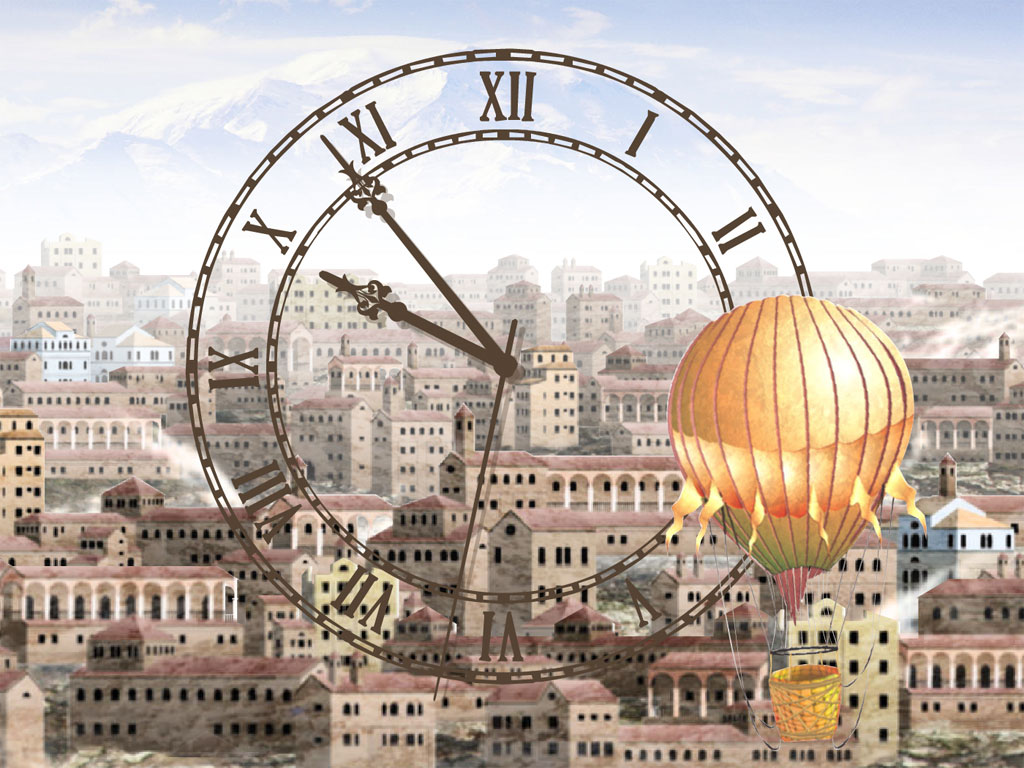 Town Clock screensaver