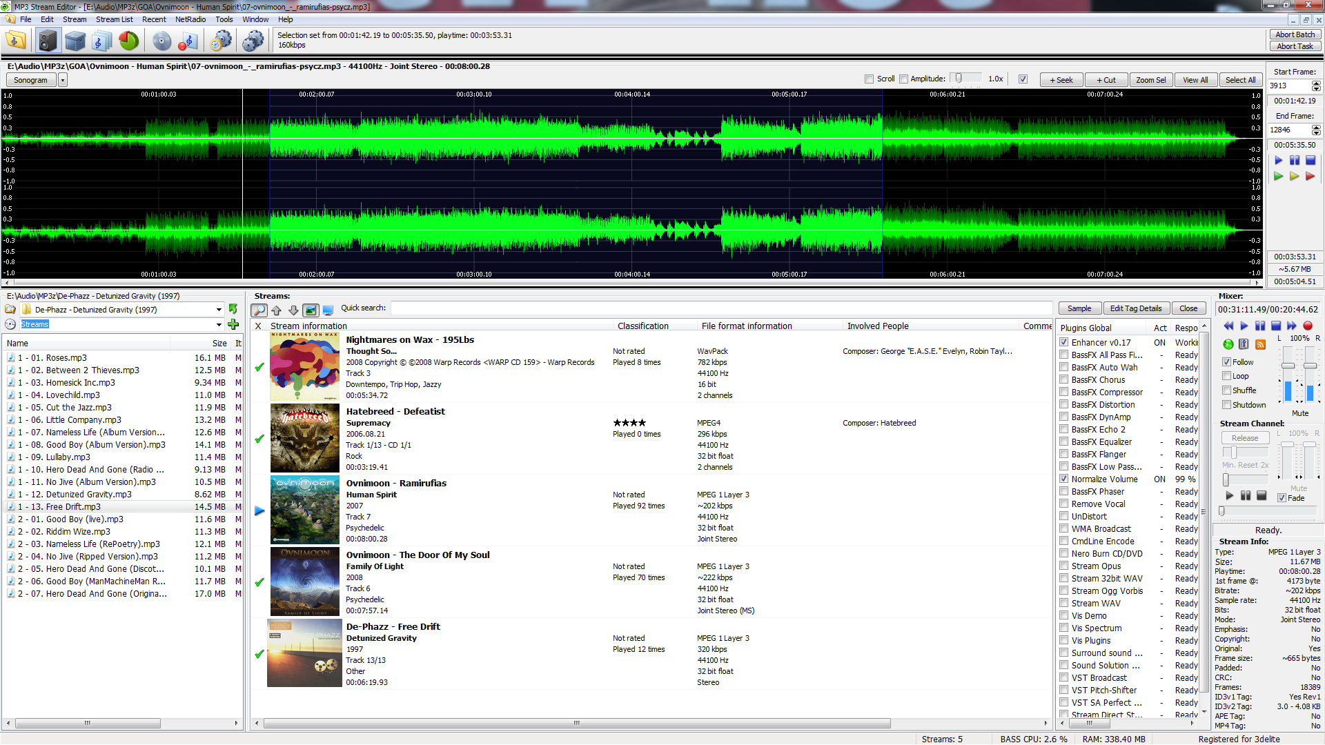 MP3 Stream Editor