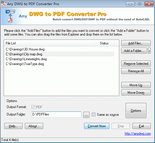 Any DWG to PDF Converter Pro