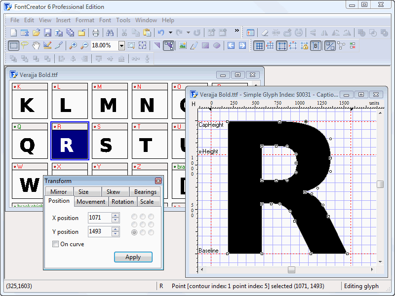 FontCreator Home Edition