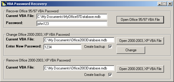 VBA Password Recovery