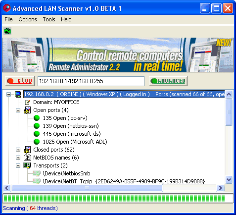 Advanced LAN Scanner