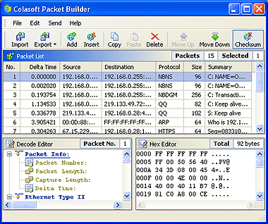 Colasoft Packet Builder