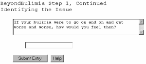 Beyond Bulimia, Free Self Help Software