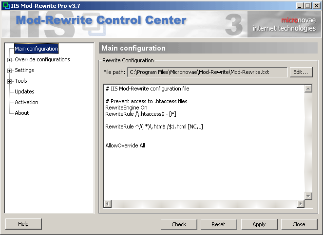 IIS Mod-Rewrite Standard