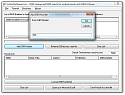 ISBN Lookup and ISBN Search for multiple books with ISBN Icon