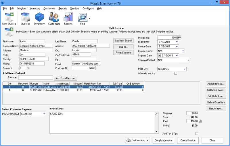 iMagic Inventory Software