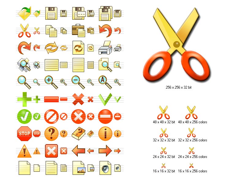 Fire Toolbar Icons