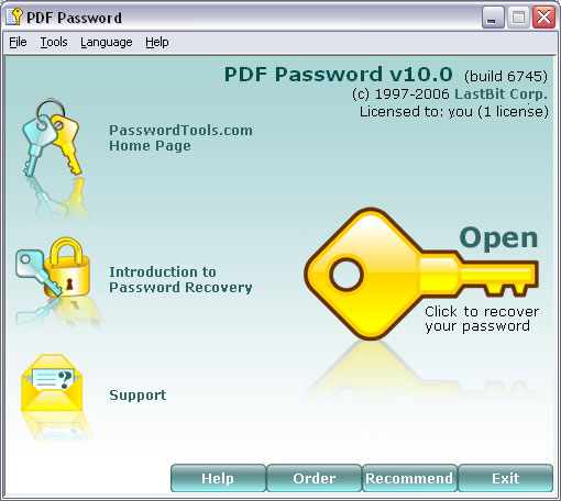 LastBit PDF Password Recovery