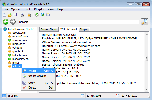 SoftFuse Whois