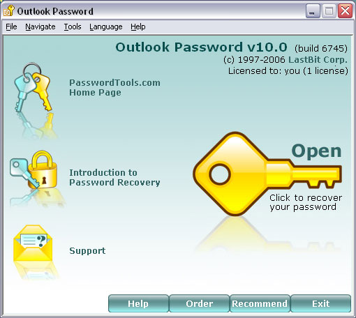 LastBit Outlook Password Recovery