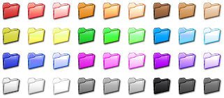 Folder Color Icon Set