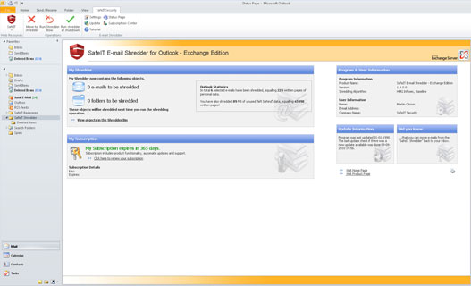 E-mail Shredder for Outlook - Personal