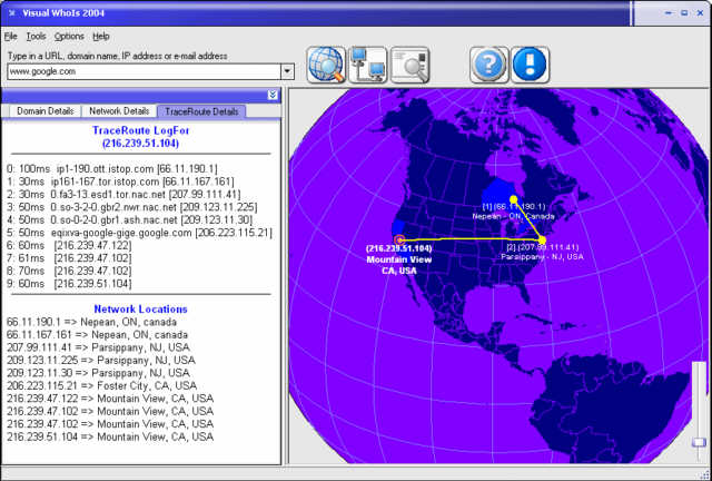 Visual WhoIs 2004