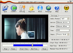 Allok AVI MPEG WMV RM to MP3 Converter