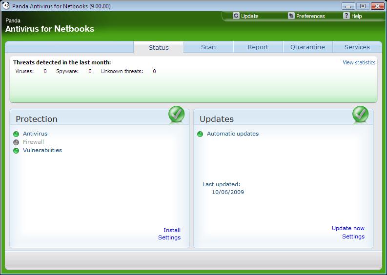 Panda Antivirus for Netbooks