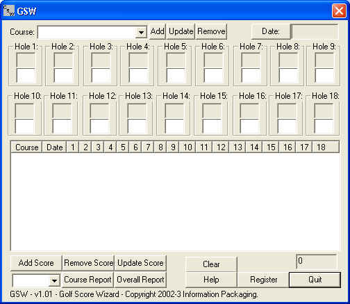 Golf Score Wizard