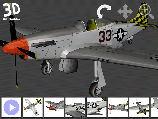 3D Kit Builder (P51 Mustang)