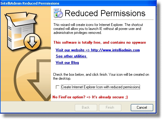 Reduced Permissions